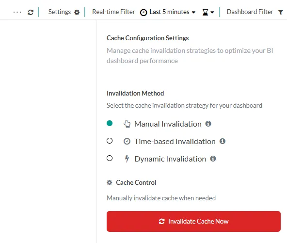 cache configuration