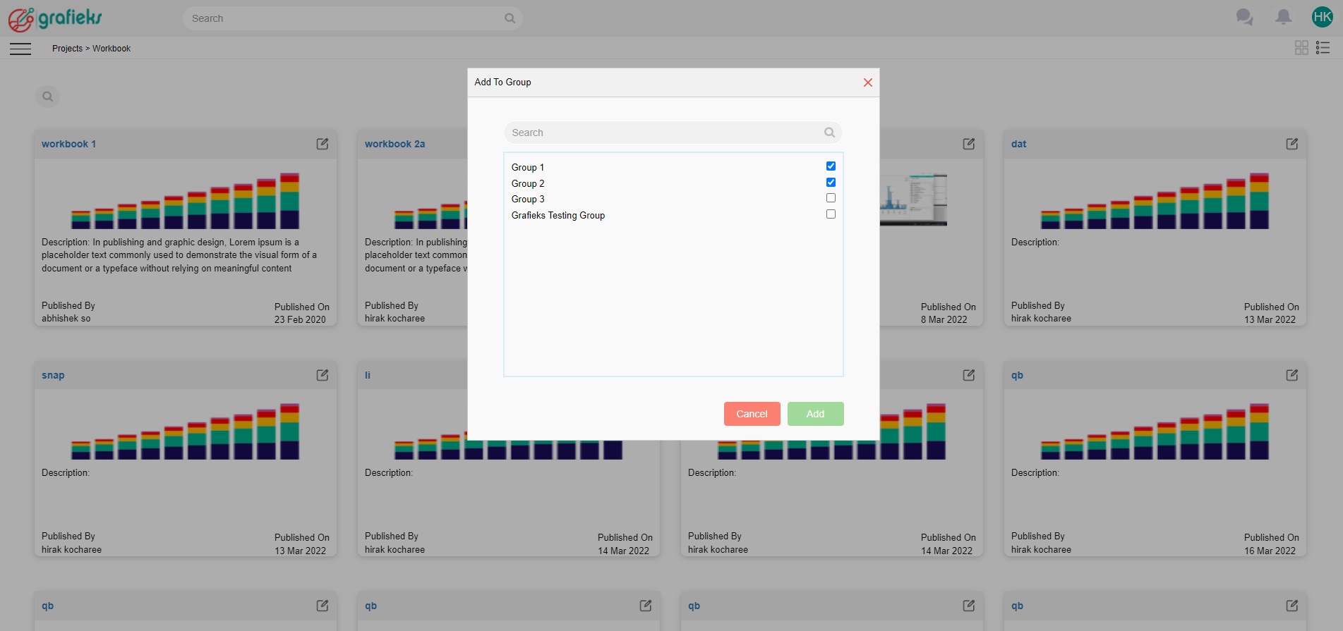 Add Group Workbook